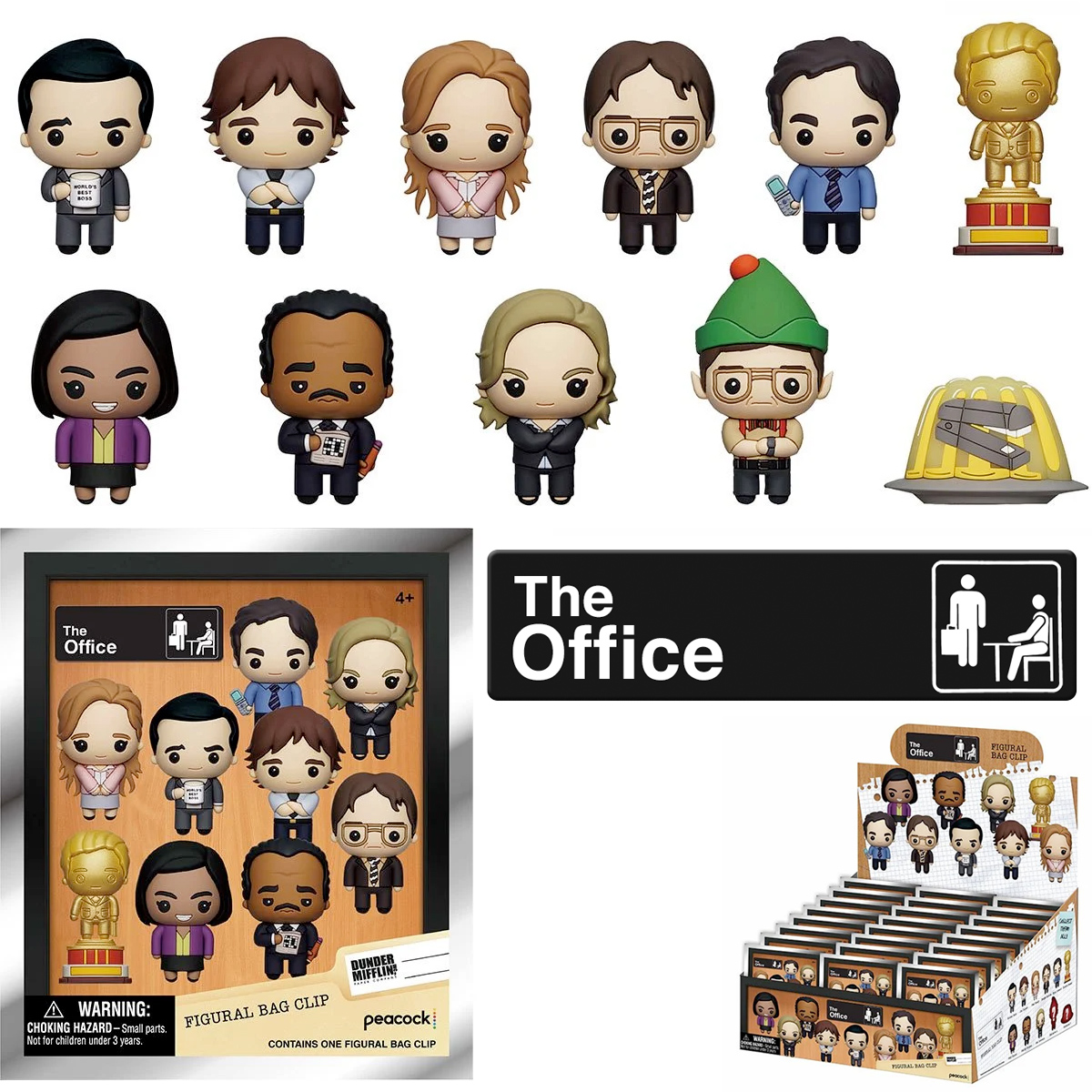 Chaveiros The Office 3D Figural Bag Clip (Blind-Bag)
