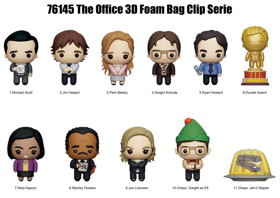 Chaveiros The Office 3D Figural Bag Clip (Blind-Bag)