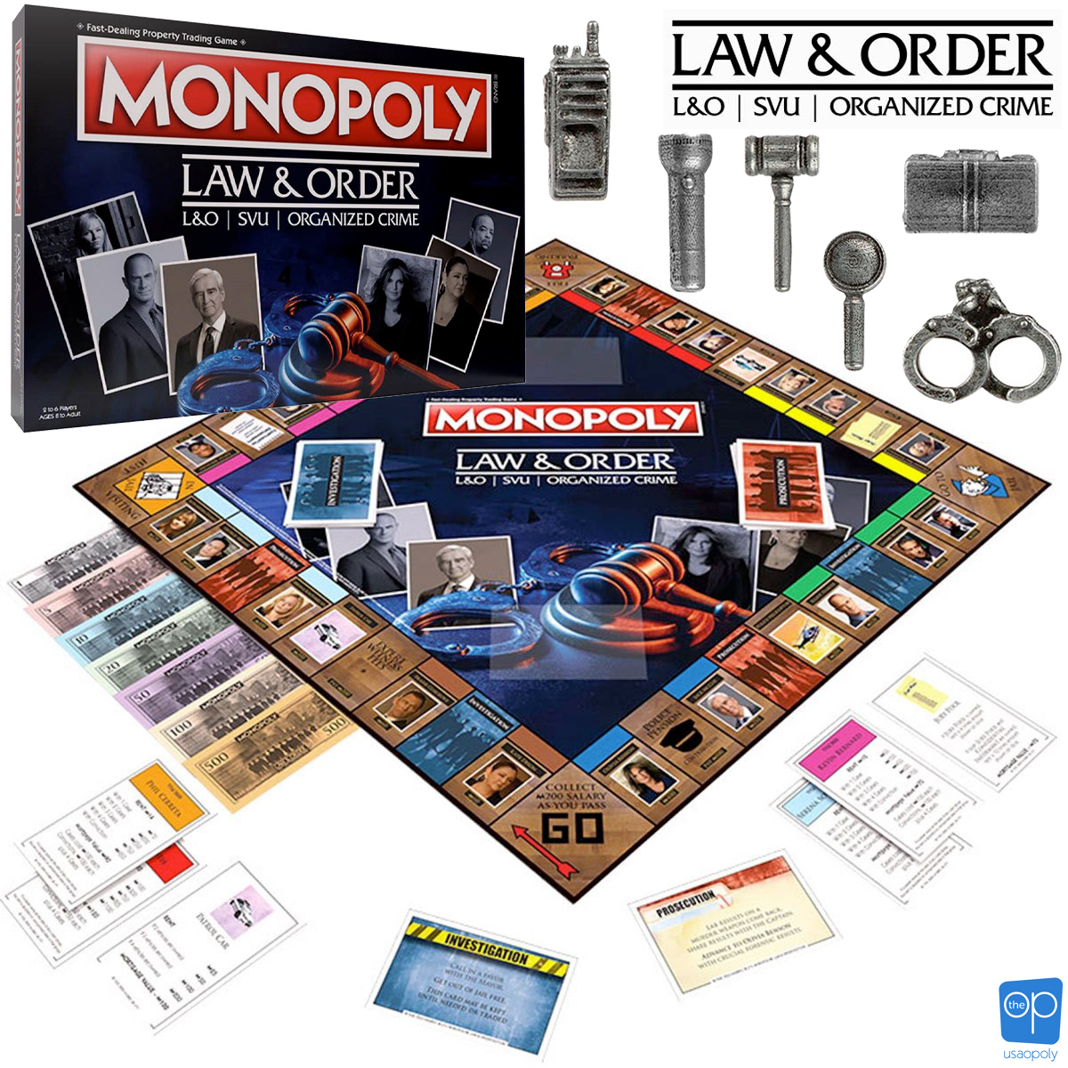 Jogo de Tabuleiro Monopoly Law & Order