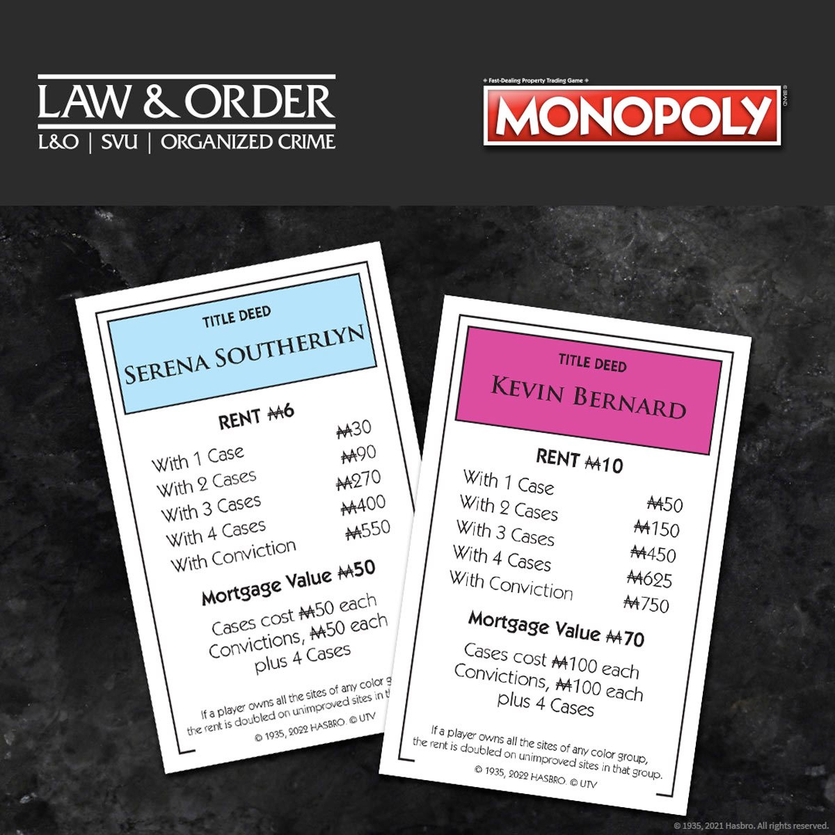 Law & Order Monopoly Edition