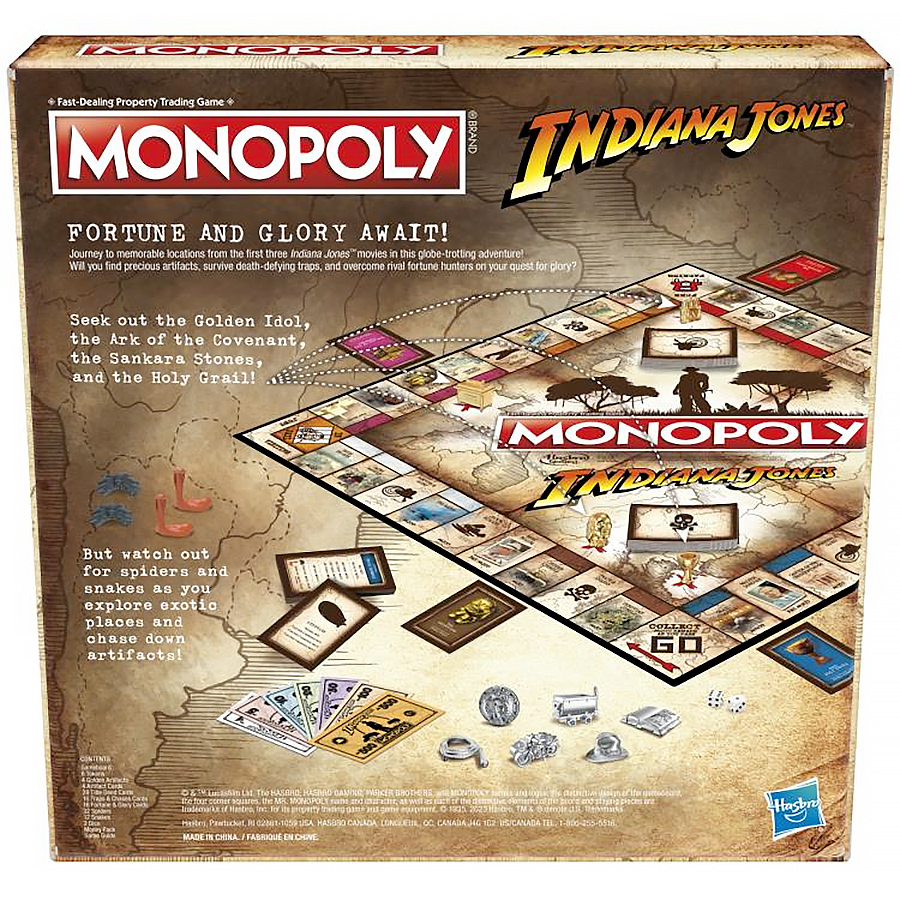 Jogo Monopoly Trilogia Indiana Jones