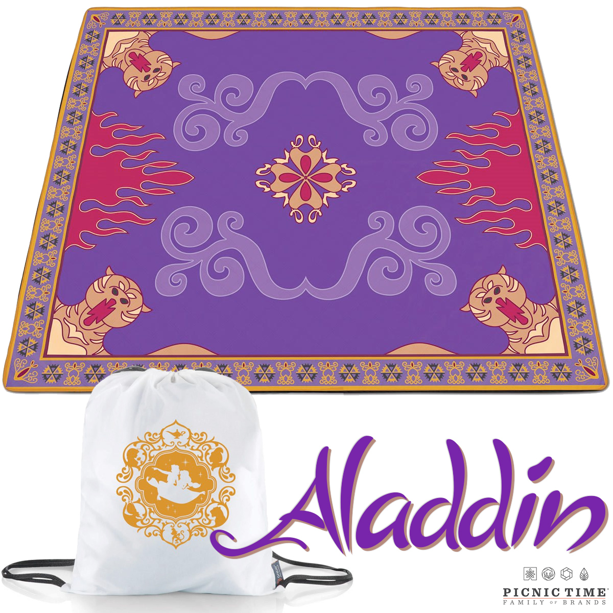 Toalha de Piquenique Tapete Mágico do Aladdin