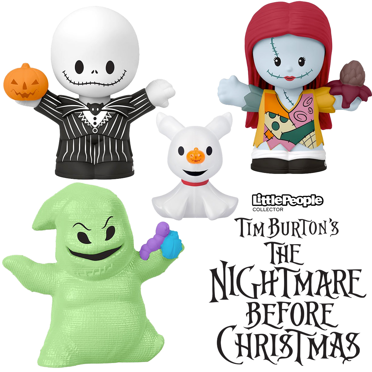 Bonecos Little People Collector The Nightmare Before Christmas 30 Anos (Fisher-Price)