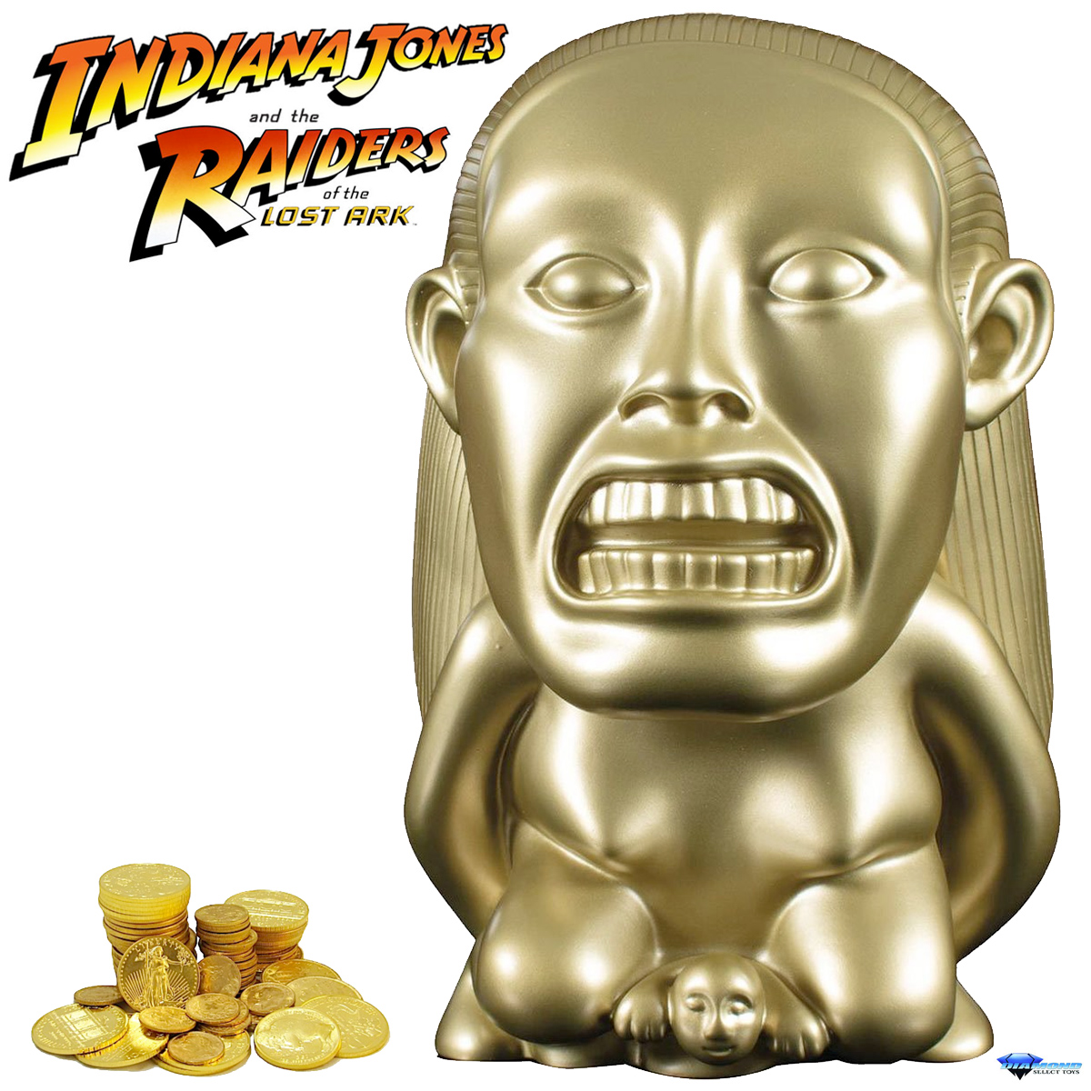 Cofre de Moedas Indiana Jones Ídolo de Ouro (Golden Idol)