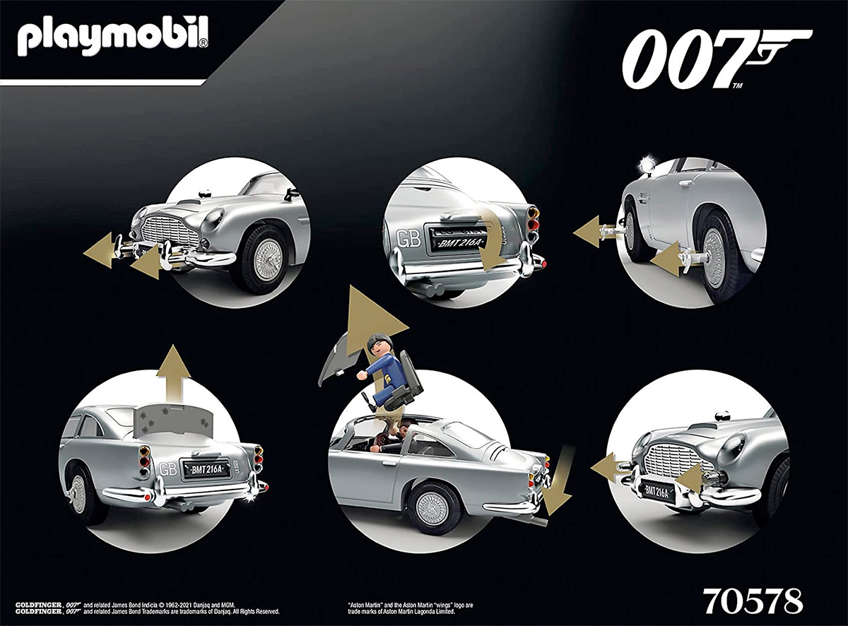 Playmobil James Bond Aston Martin DB5 do Filme Goldfinger