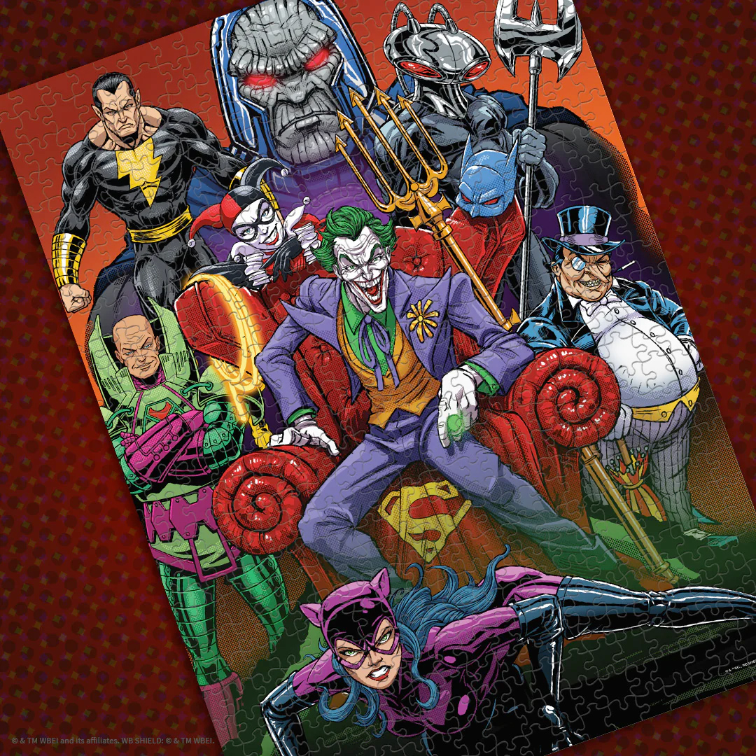 Quebra-Cabeça Vilões e Vilãs da DC Comics com 1.000 peças