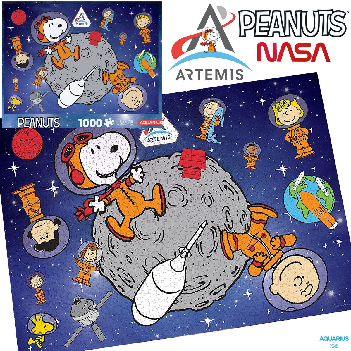 Quebra-Cabeça Peanuts Programa Lunar Artemis (NASA)