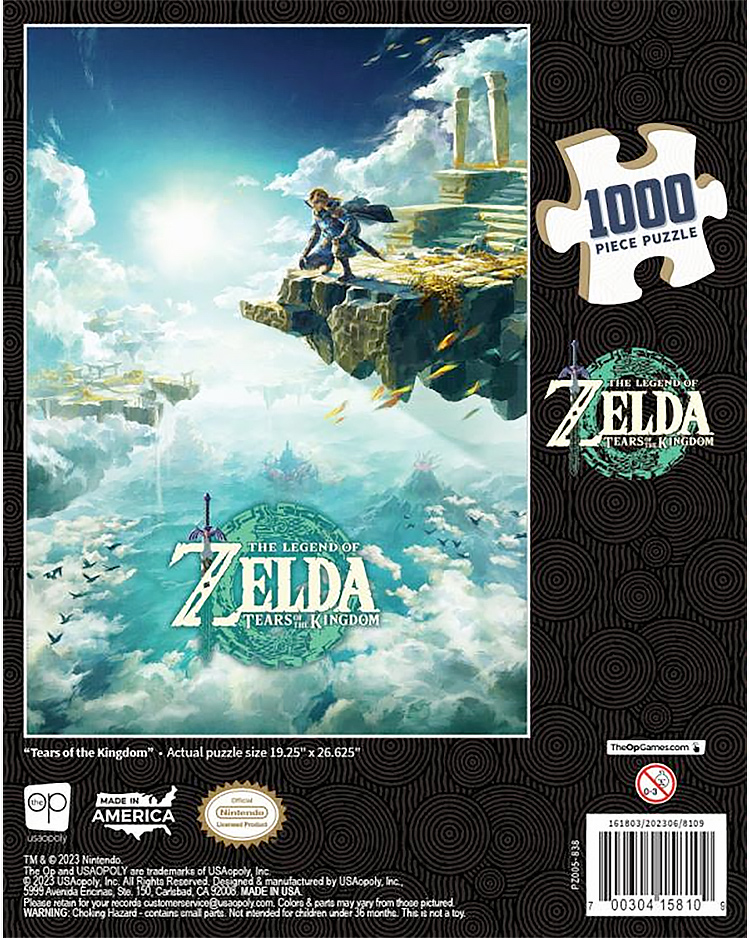 Quebra-Cabeça Legend of Zelda: Tears of the Kingdom com 1.000 peças