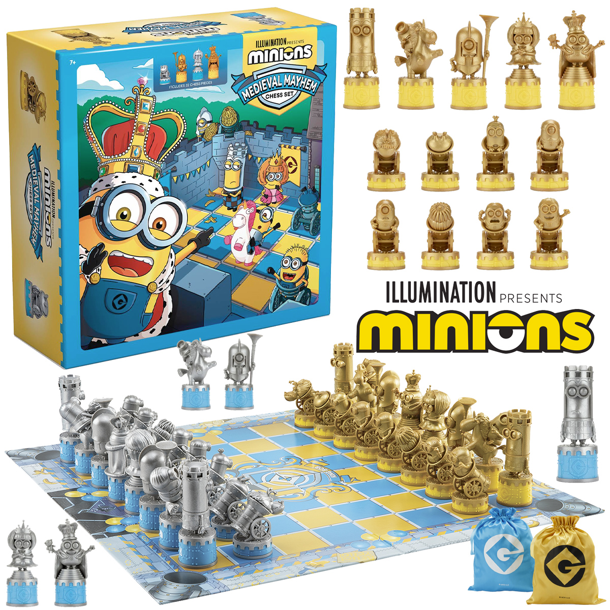 Jogo de Xadrez Os Minions na Idade Média