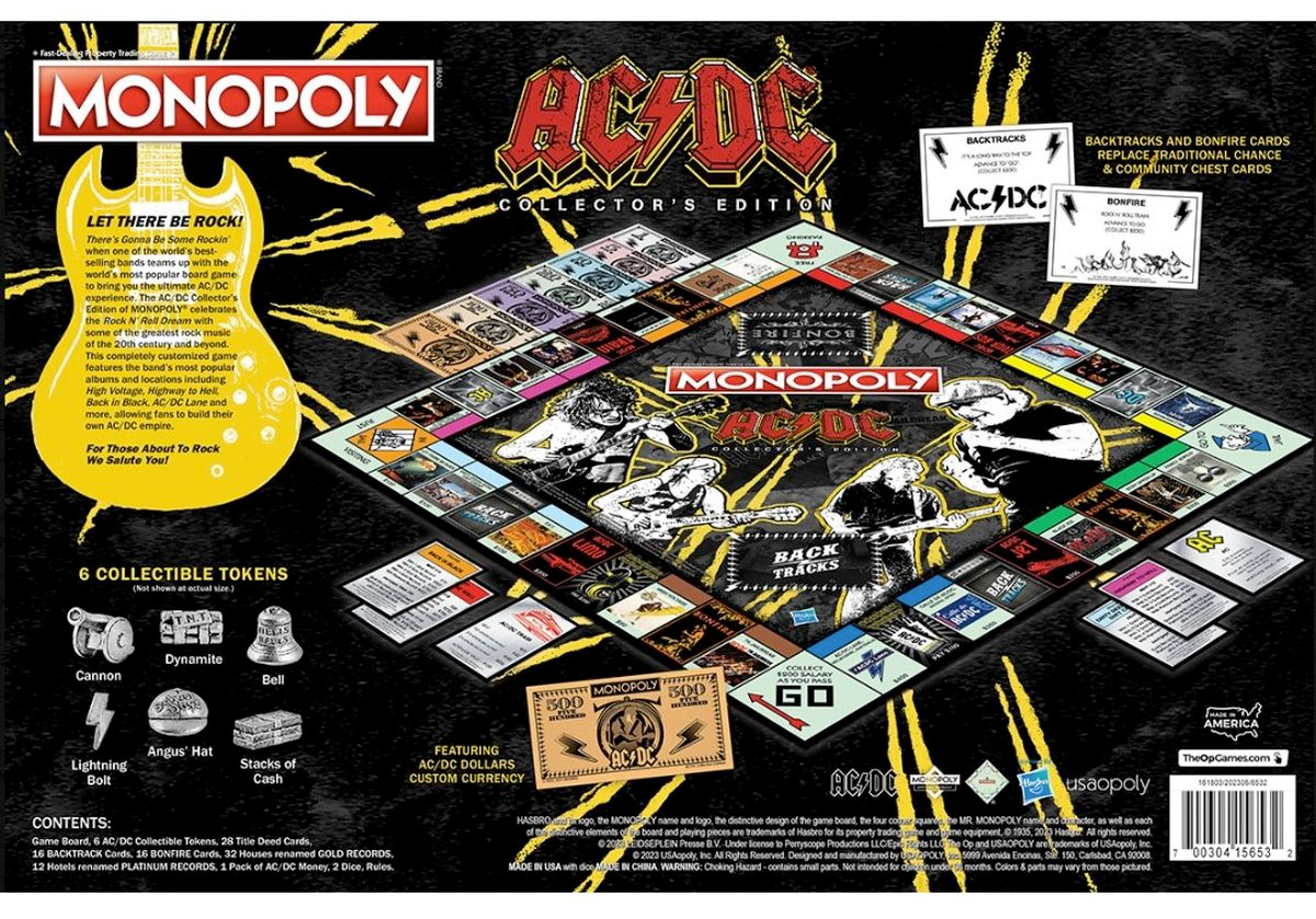 Jogo Monopoly AC/DC Collector’s Edition