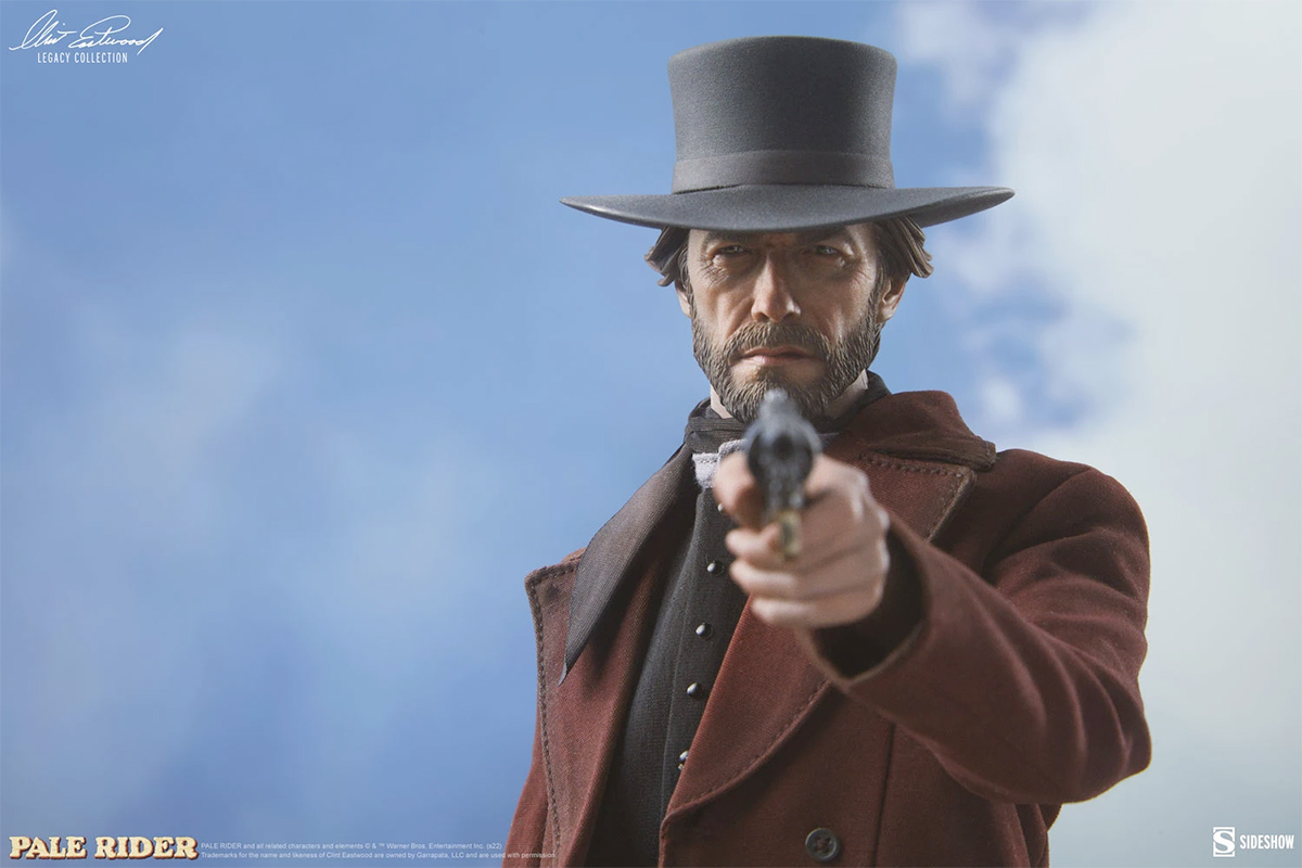 Clint Eastwood “The Preacher” em O Cavaleiro Solitário – Action Figure Perfeita 1:6 Sideshow