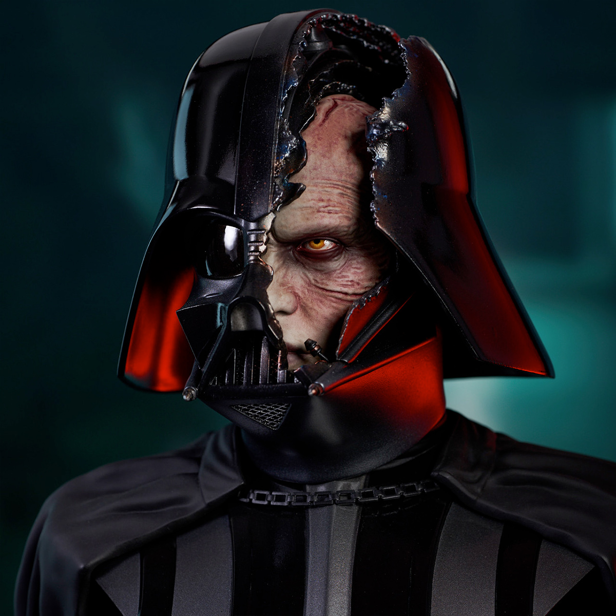 Busto Star Wars Legends in 3D: Darth Vader com Capacete Danificado da Série Obi-Wan Kenobi
