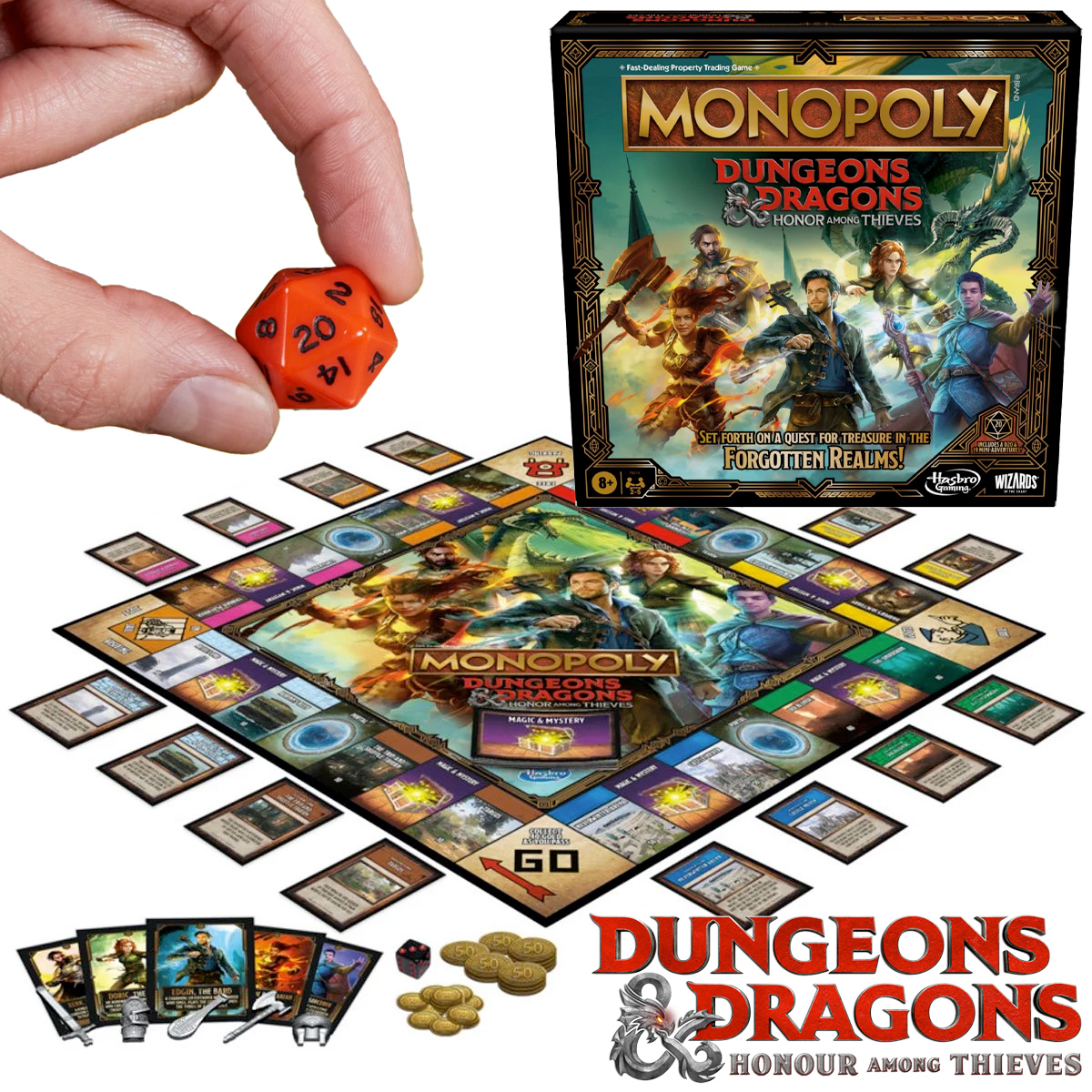 Monopoly Dungeons and Dragons: Honor Among Thieves Movie Edition