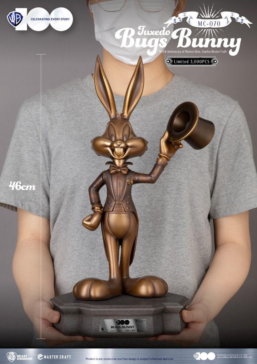 Bugs Bunny Tuxedo Master Craft 100th Anniversary of Warner Bros. Studios Statue
