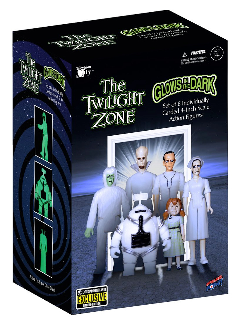 Action Figures Fosforescentes da Série The Twilight Zone (Além da Imaginação)