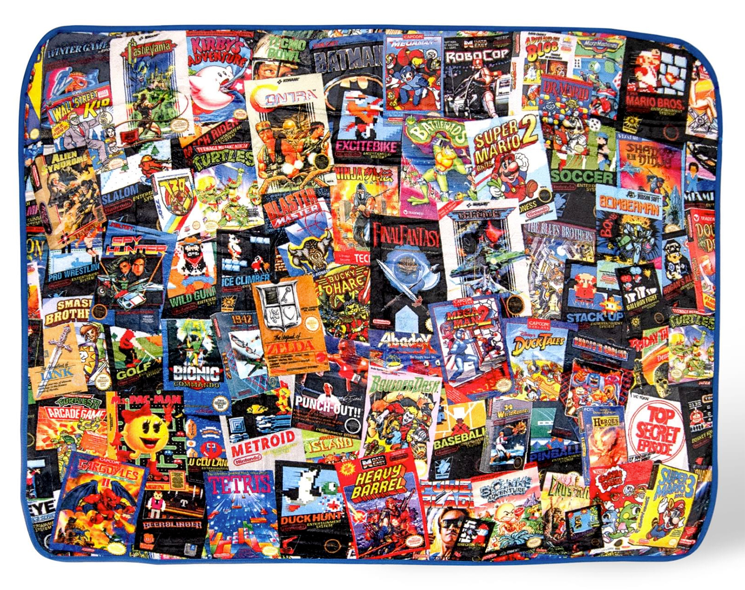 Cobertor de Lance com Videogames 8-Bit Clássicos