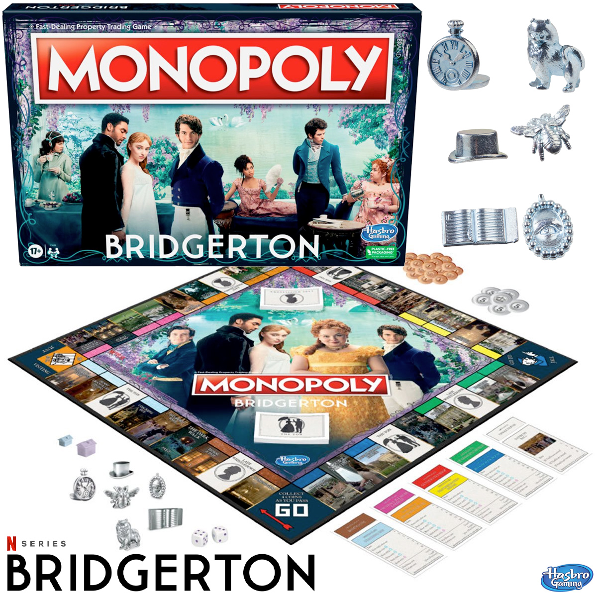 Jogo Monopoly da Série Bridgerton do Netflix