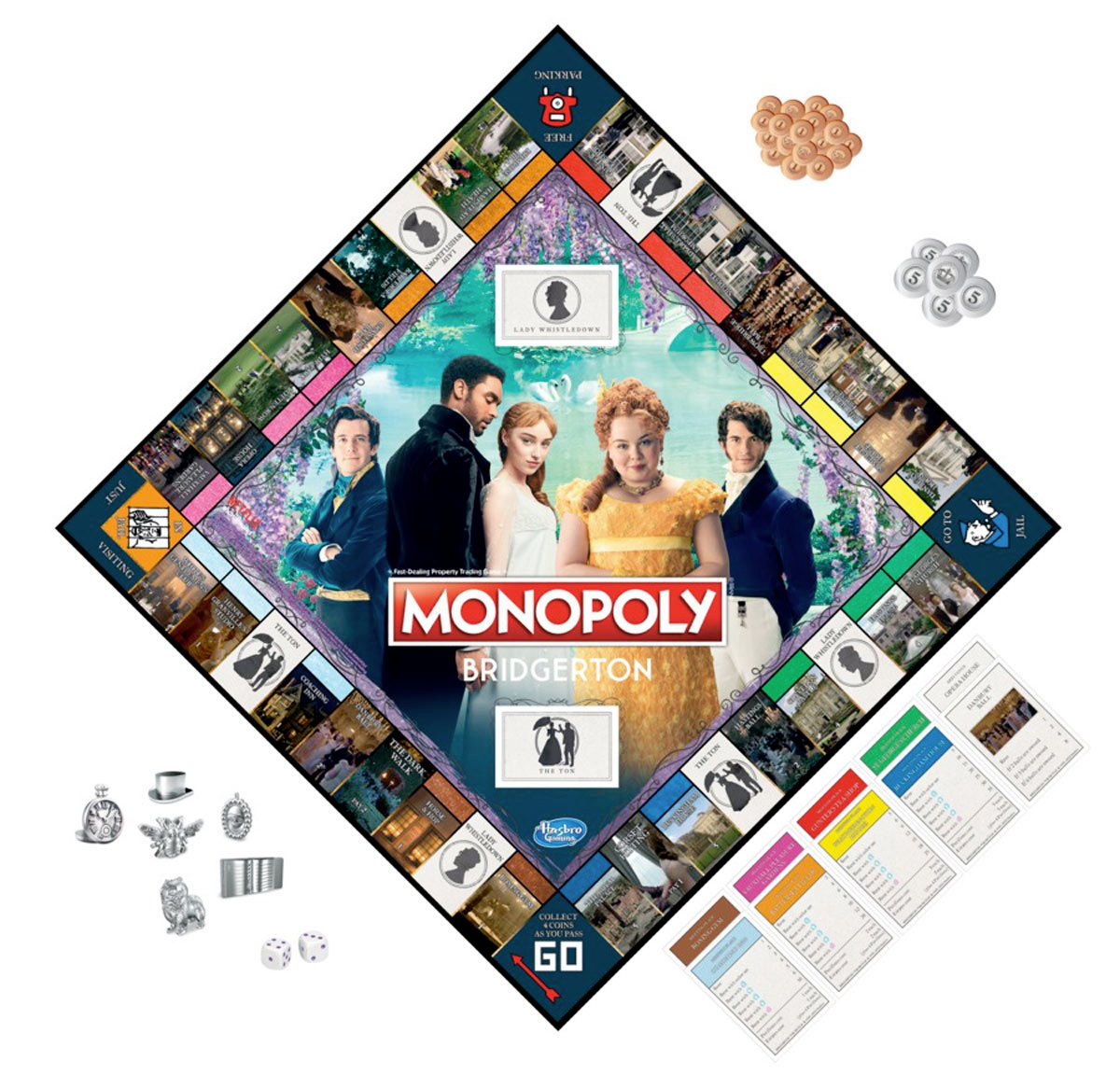 Jogo Monopoly da Série Bridgerton do Netflix