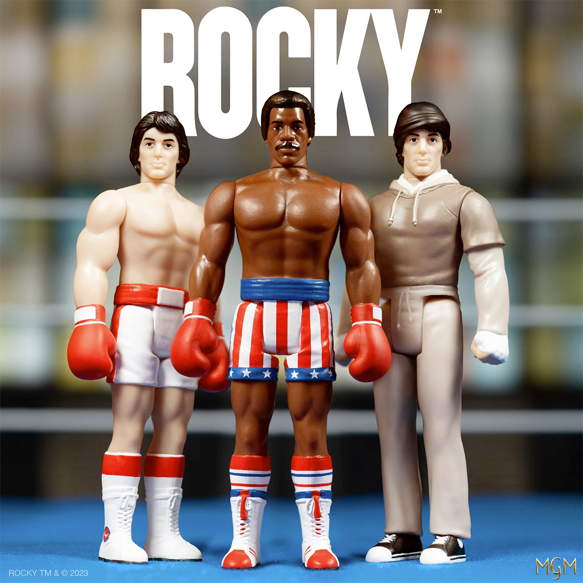 Action Figures ReAction Rocky, o Lutador 1976 de Sylvester Stallone