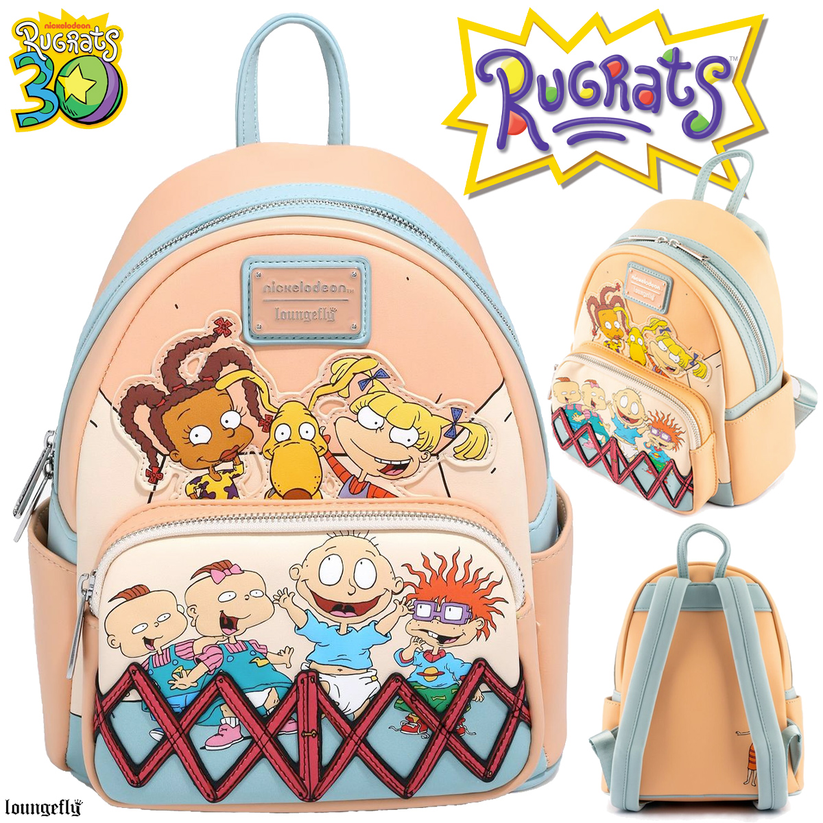 Mini-Mochila 30 Anos do Desenho Animado Rugrats, os Anjinhos (Nickelodeon)