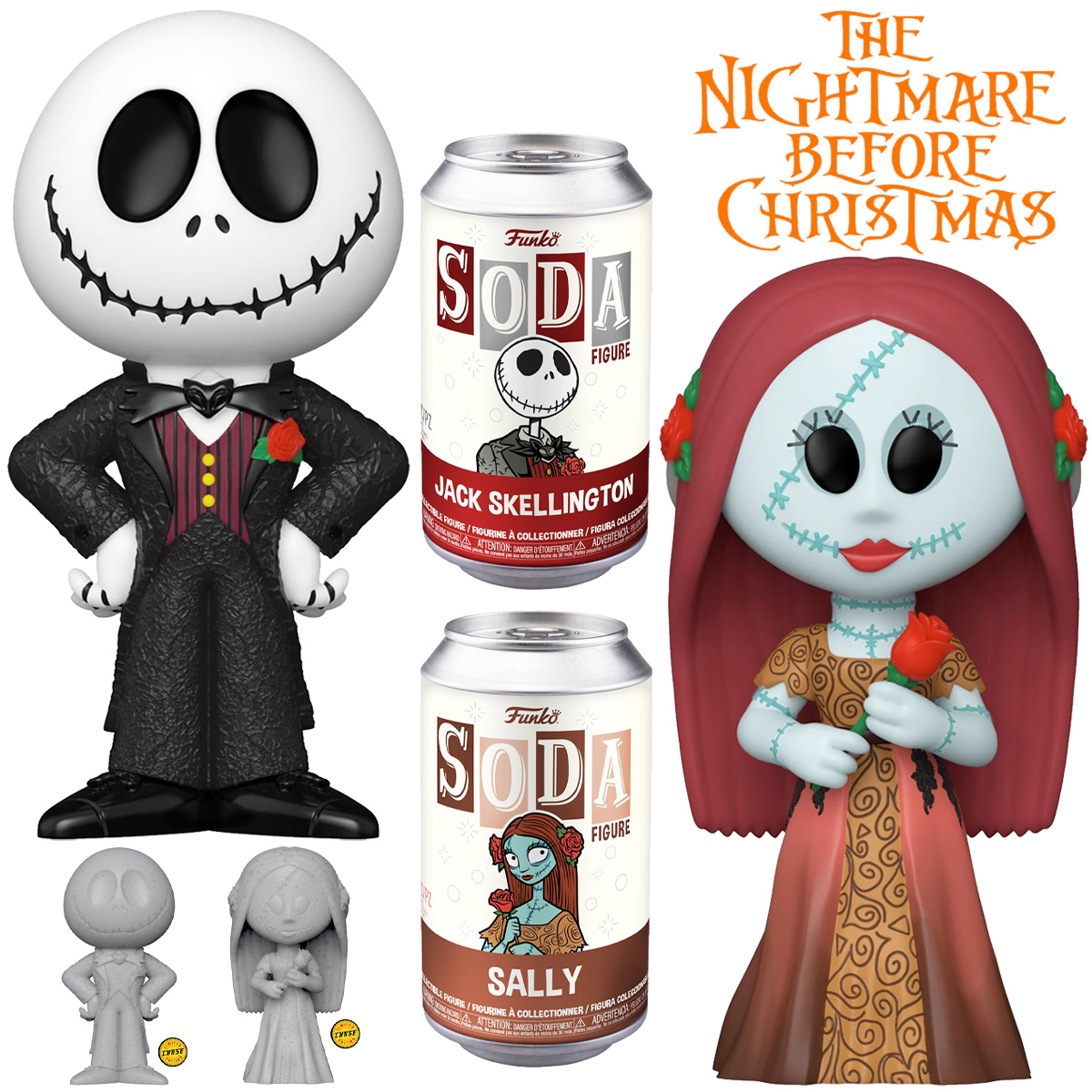 Jack e Sally Vinyl SODA Nightmare Before Christmas 30 Anos