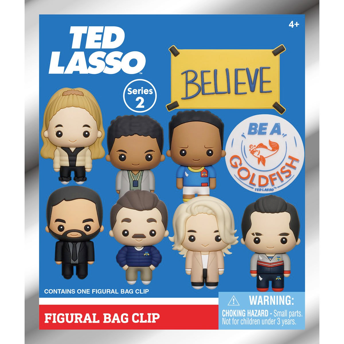Chaveiros Ted Lasso 3D Figural Bag Clip Série 2 (Blind-Bag)