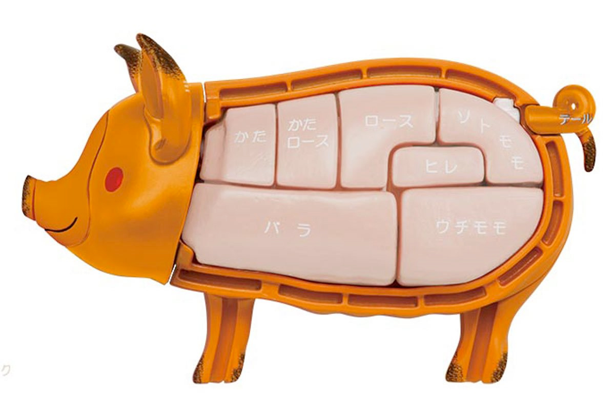 3D Kaitai Puzzle: Grilled Whole Pig with Ham