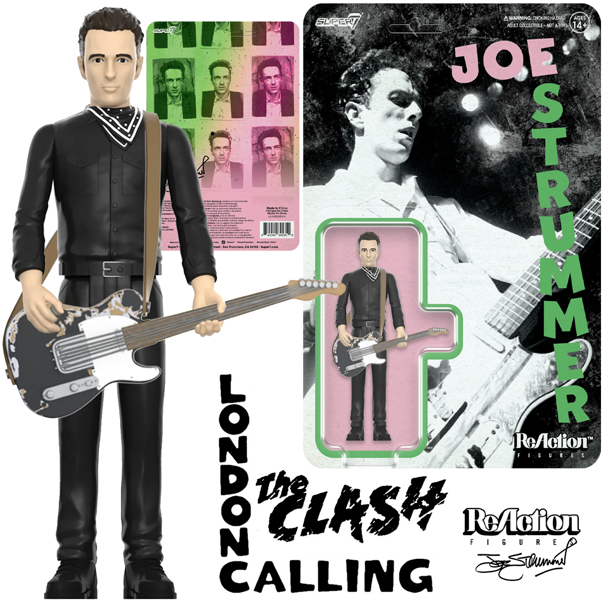 Action Figure The Clash ReAction: Joe Strummer no Videoclipe de London Calling