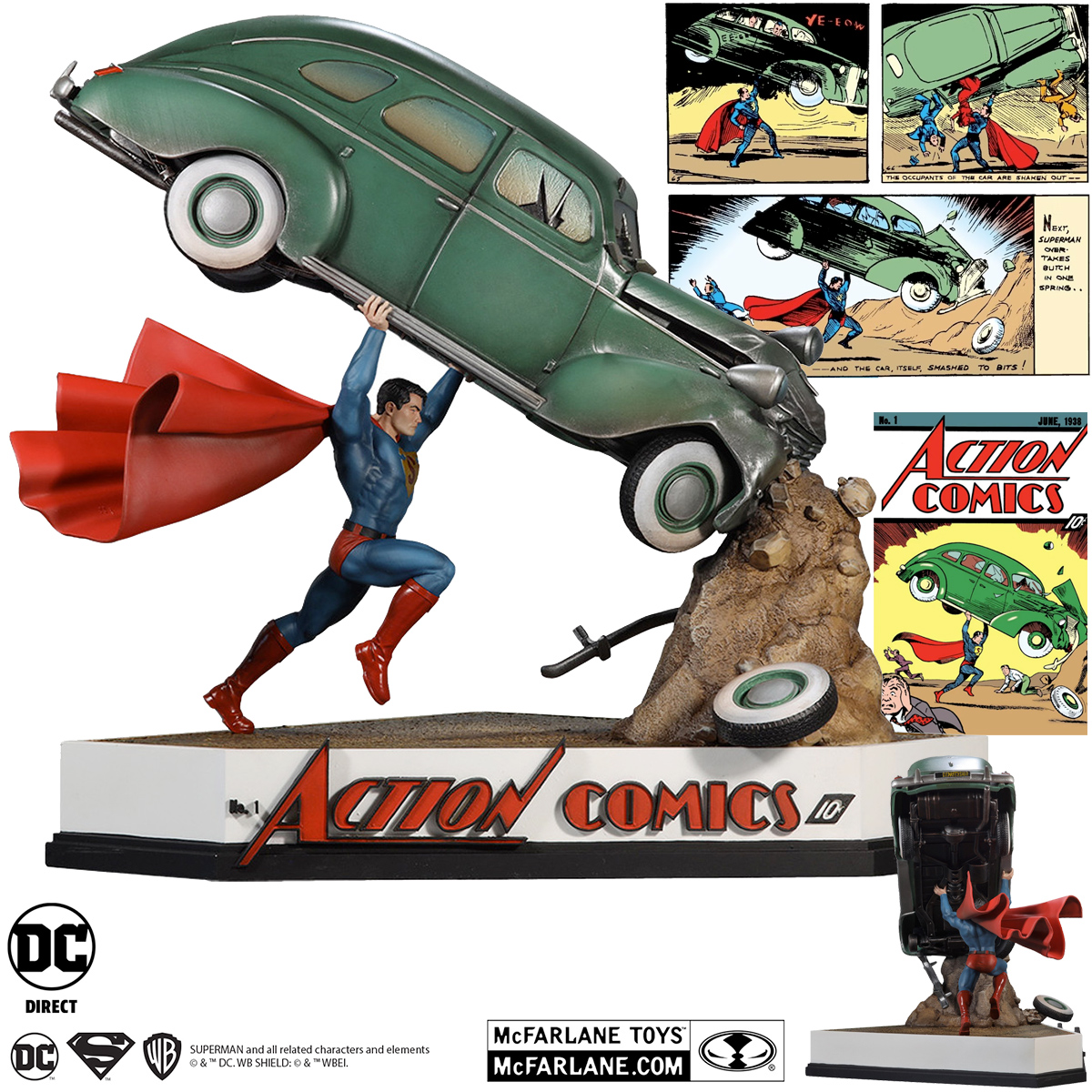 Estátua Superman Capa da Revista Action Comics #1