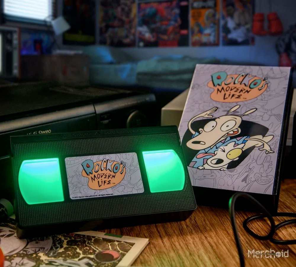 Luminária Rewind VHS de A Vida Moderna de Rocko (Nickelodeon)
