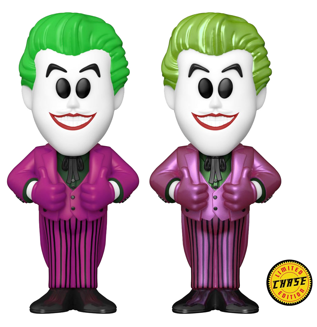 Boneco Coringa Vinyl SODA da Clássica Série Batman 1966 (Cesar Romero)