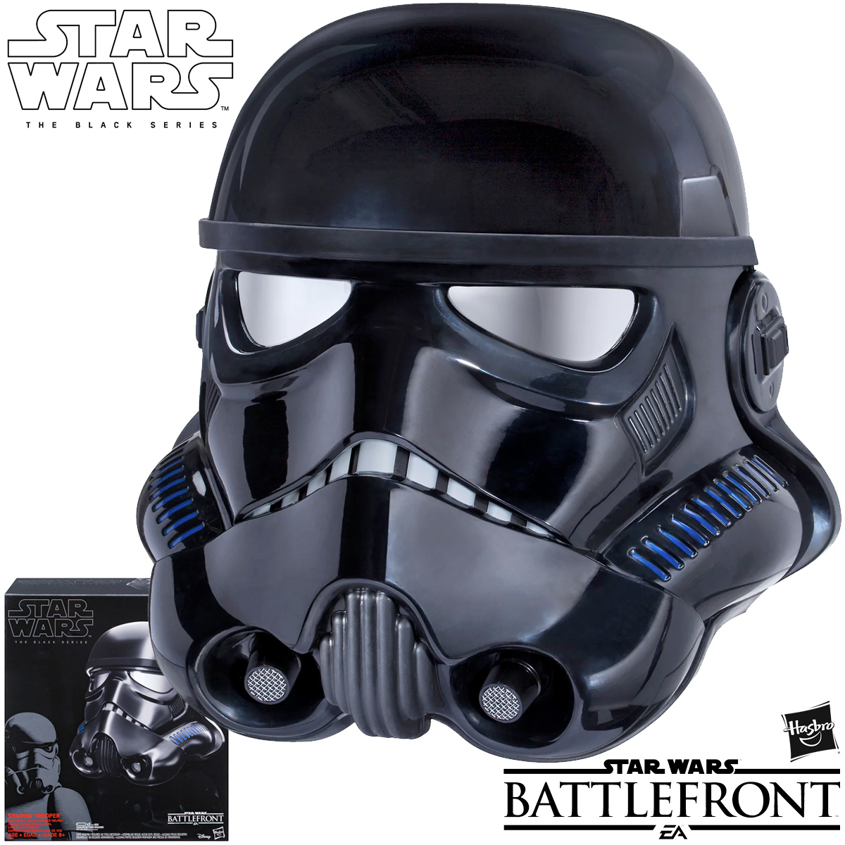 Capacete Eletrônico Shadow Trooper Voice Changer do Game Star Wars Battlefront