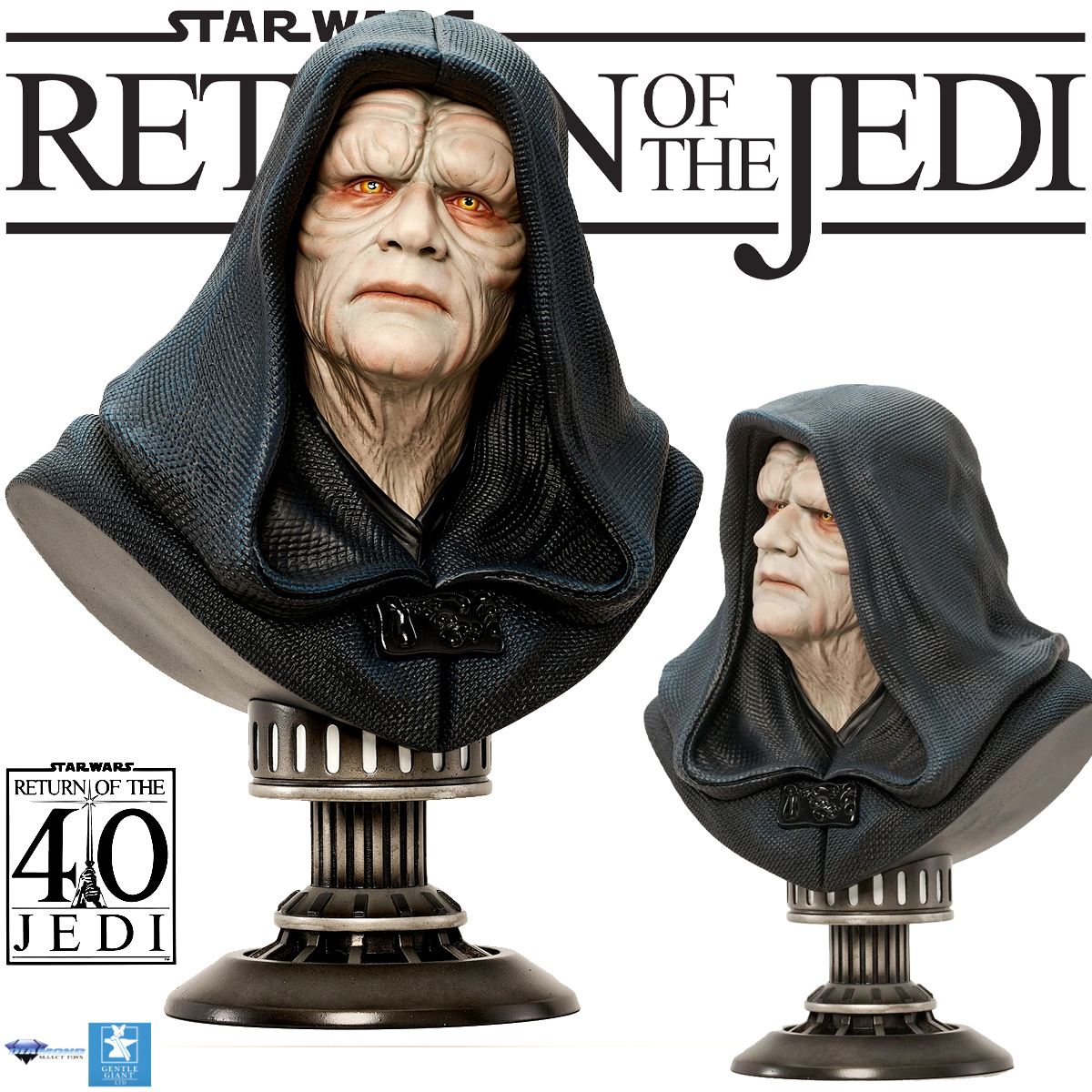 Busto Imperador Palpatine Legends in 3D em Star Wars O Retorno de Jedi