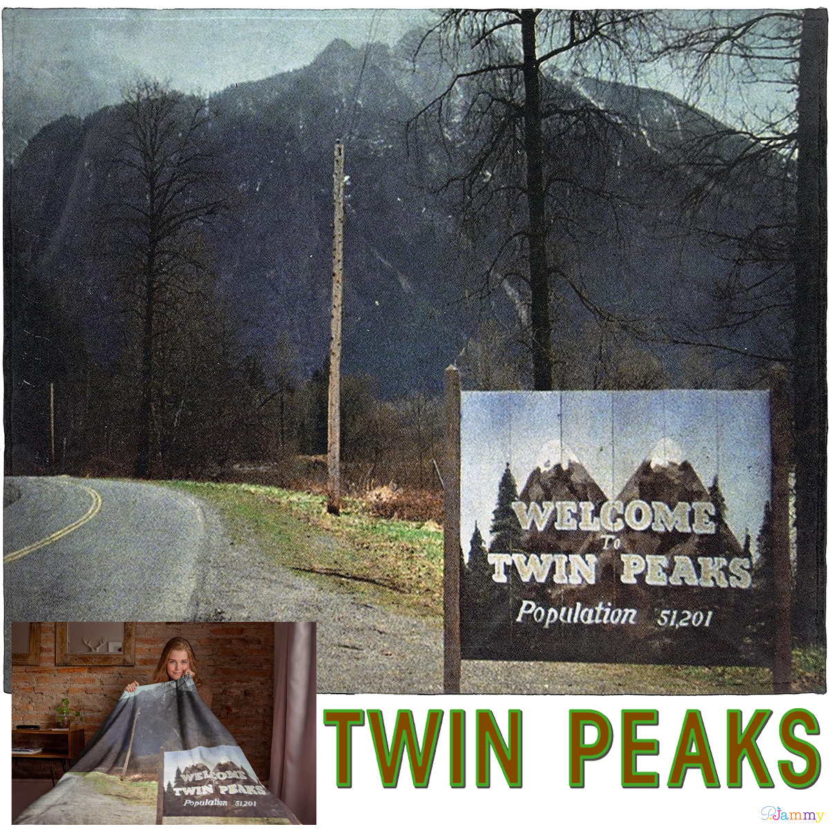 Cobertor de Lance Bem Vindo a Twin Peaks População 51.201