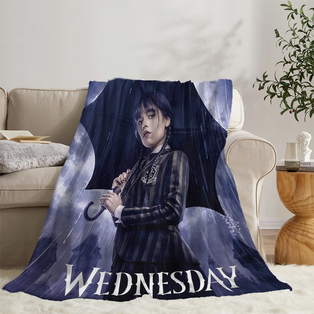 Cobertores de Lance Wednesday Addams (Netflix)