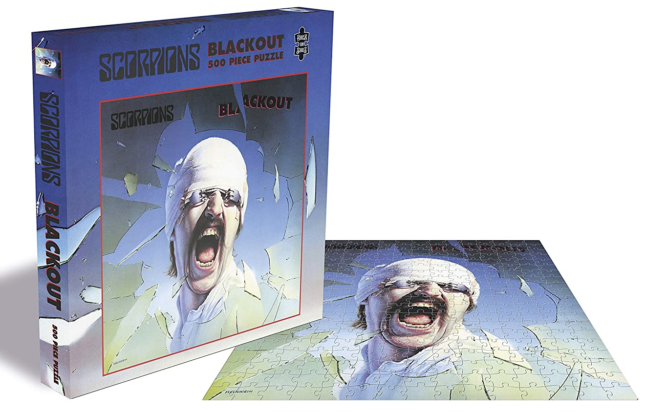 Scorpions Puzzle 1982 Blackout Album Cover