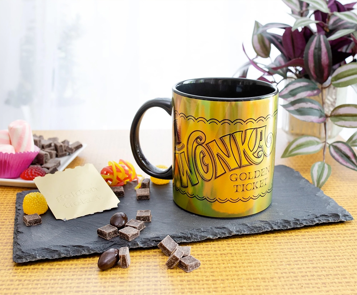 Willy Wonka Golden Ticket Ceramic Mug