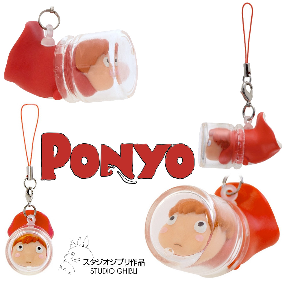 Chaveiro Ponyo Preso na Garrafa (Hayao Miyazaki)