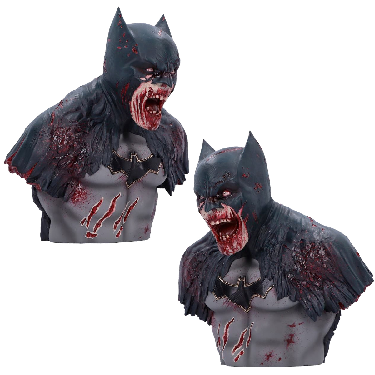 Superman and Batman Zombie Busts from DCeased Comics