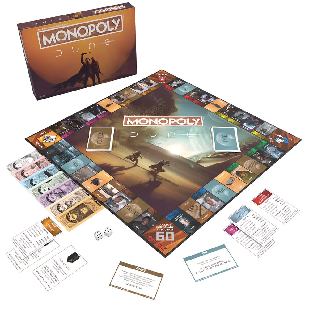 Monopoly game from the film Dune by Denis Villeneuve