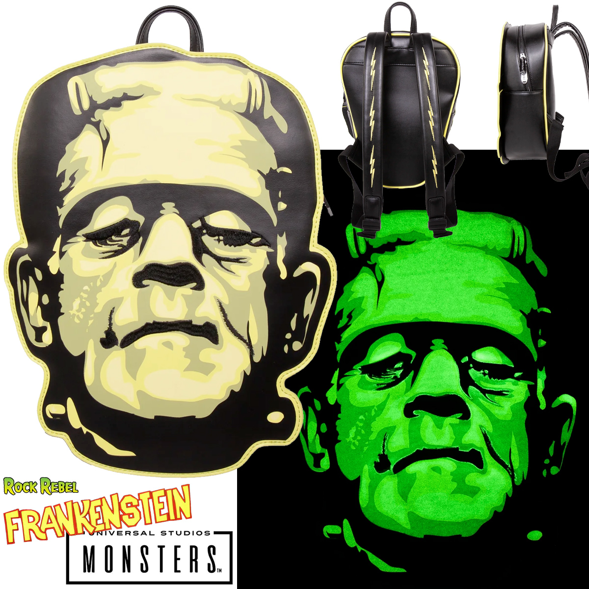 Mini-Mochila Frankenstein Fosforescente (Universal Monsters)