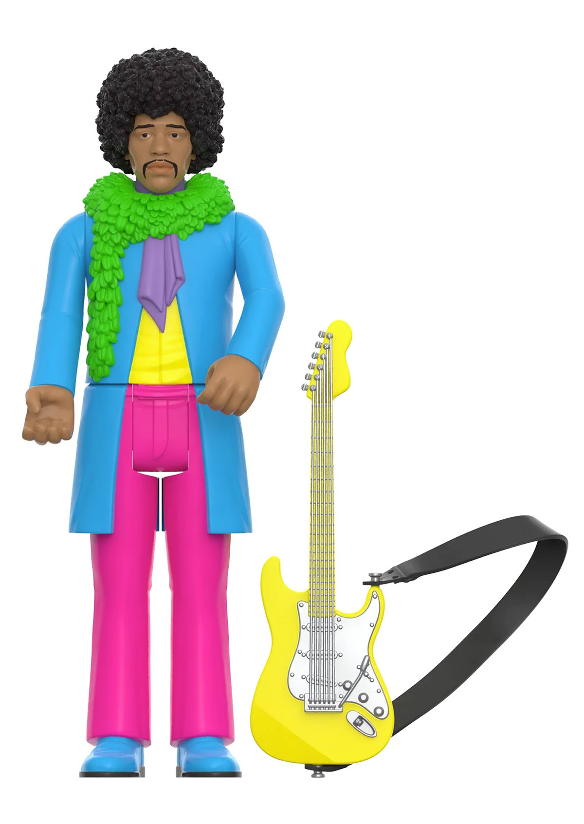 Action Figure ReAction Blacklight Jimi Hendrix Are You Experienced