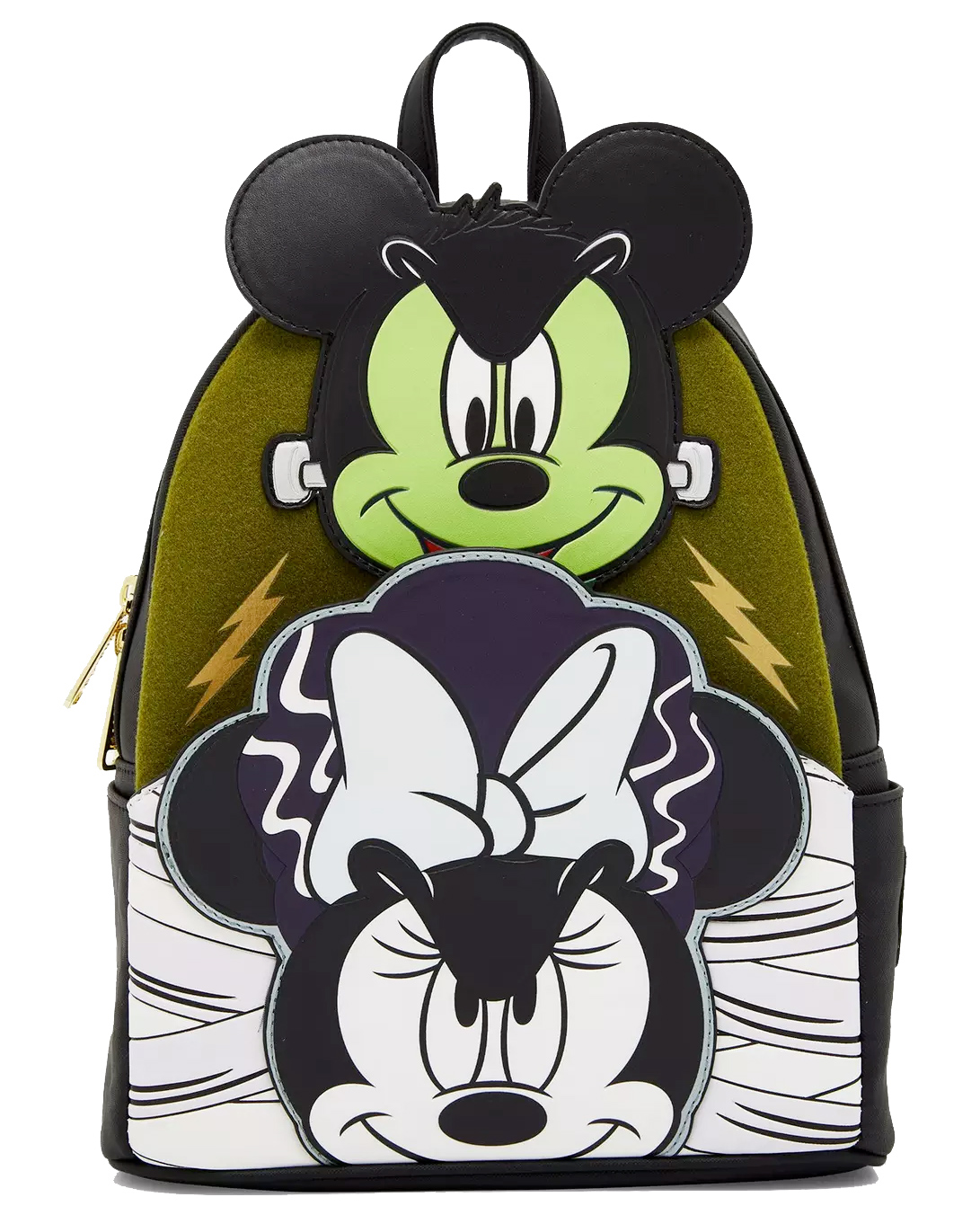 Disney Halloween Mini-Backpack: Mickey Frankenstein and Minnie Bride