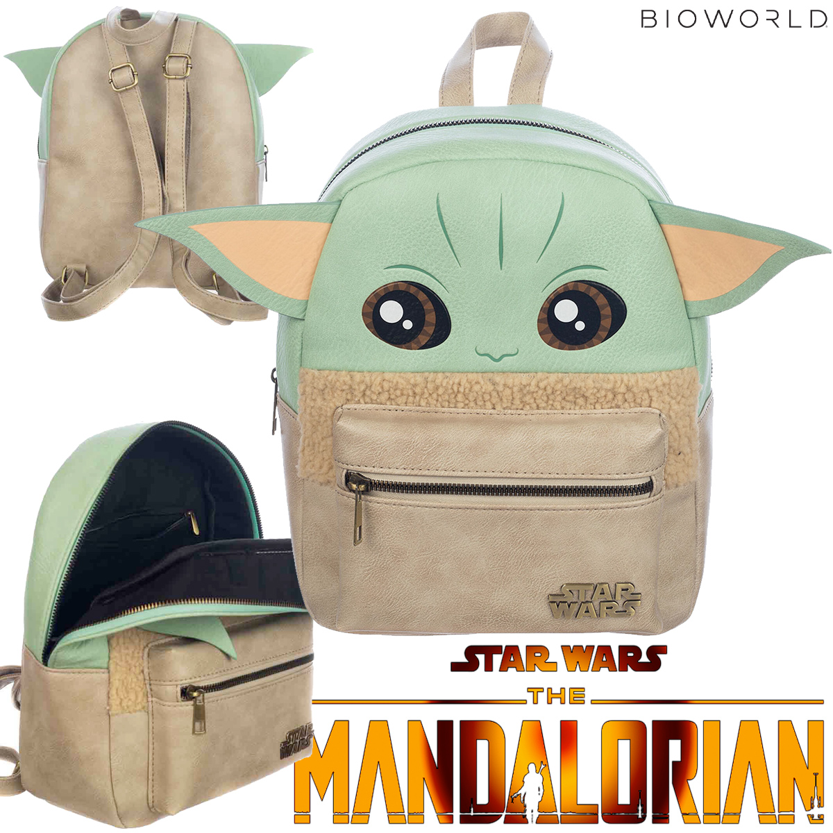 Mini-Mochila Grogu (Baby Yoda) Star Wars The Mandalorian (Bioworld)