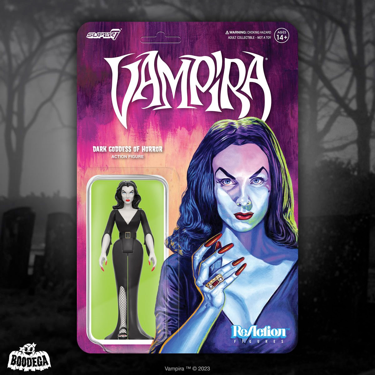 Action Figure ReAction Maila Nurmi as Vampira, Queen of Gothic (The Vampira Show 1954)