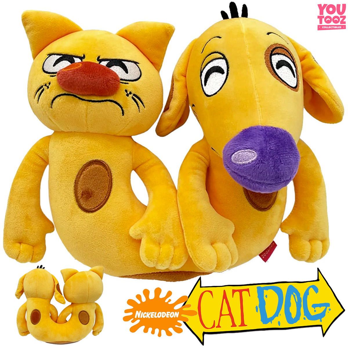 Boneco de Pelúcia do Desenho Animado CatDog (Youtooz x Nickelodeon)
