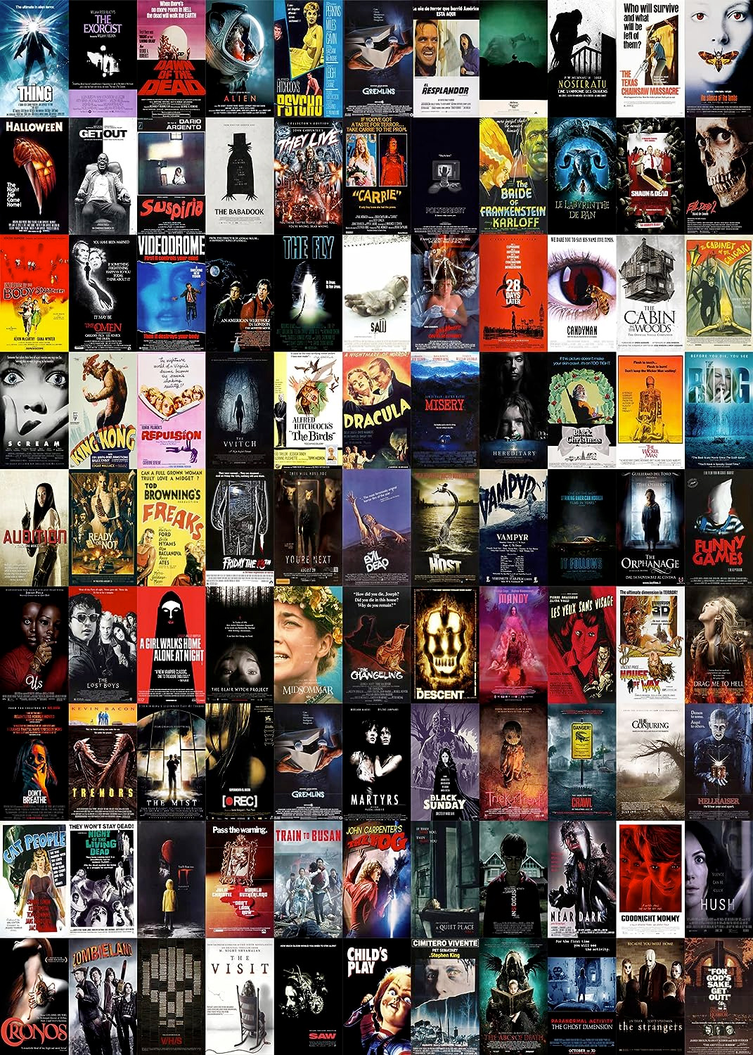 Quebra-Cabeça Best Horror Movies Collage com 1.000 peças