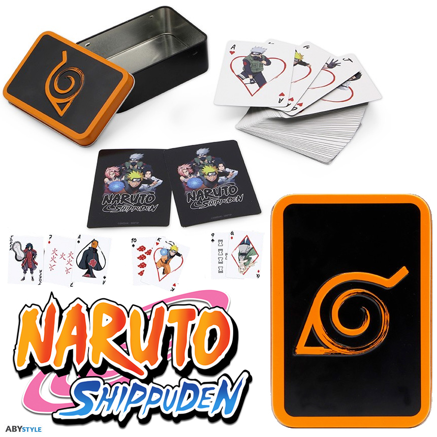 Baralho Naruto Shippuden em Caixa de Lata
