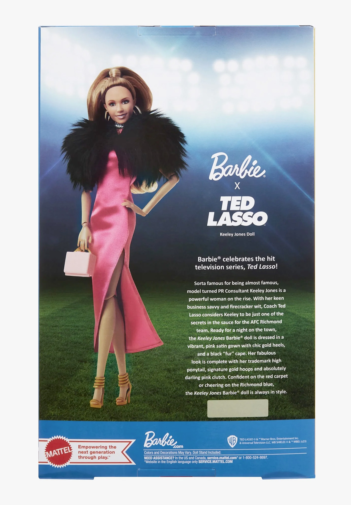 Signature Barbie Bonecas Rebecca Welton, Keeley Jones and Ted Lasso Ken
