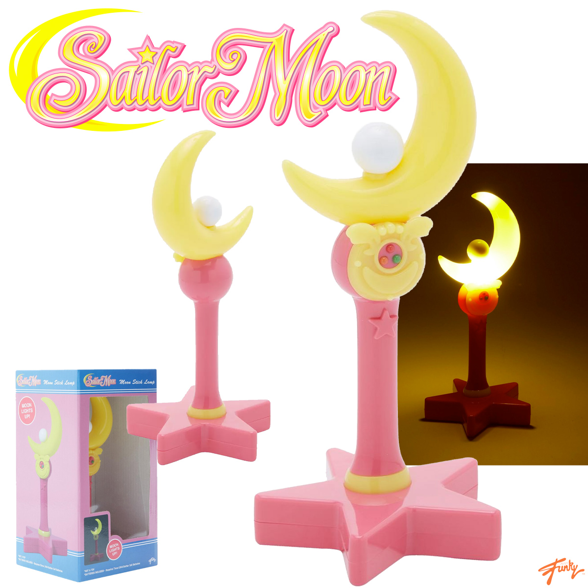 Luminária Moon Stick Figural do Anime Sailor Moon